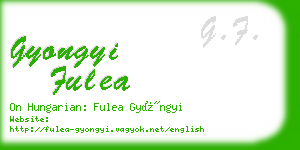 gyongyi fulea business card